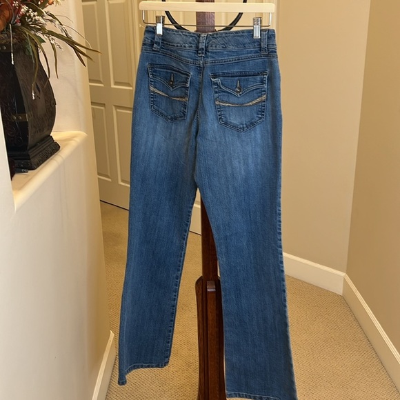 Code Bleu Mid Rise Flare/Bootcut Jeans size 4 Long - Picture 6 of 9